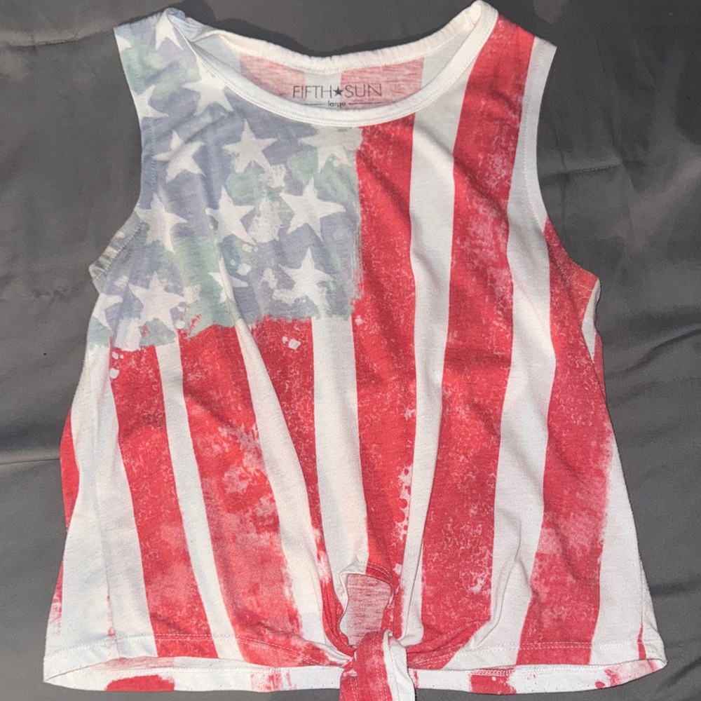 Fifth Sun Kids Patriotic Red, White, and Blue Tank Top